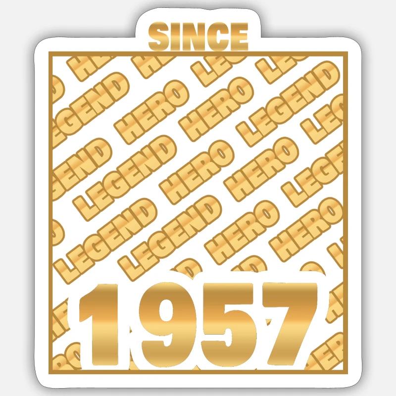 Held 1957 - Sticker Größe S (10 x 10 cm) - Mattweiß