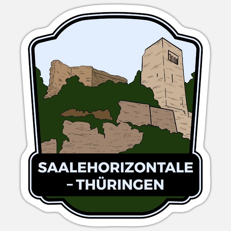 SaaleHorizontale – Thuringia Sticker size S (10 x 10 cm)