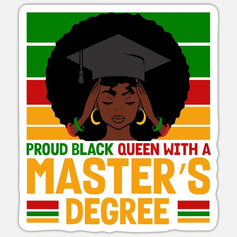 Master's Degree Studium Master Abschluss Sticker Größe S (10 x 10 cm)