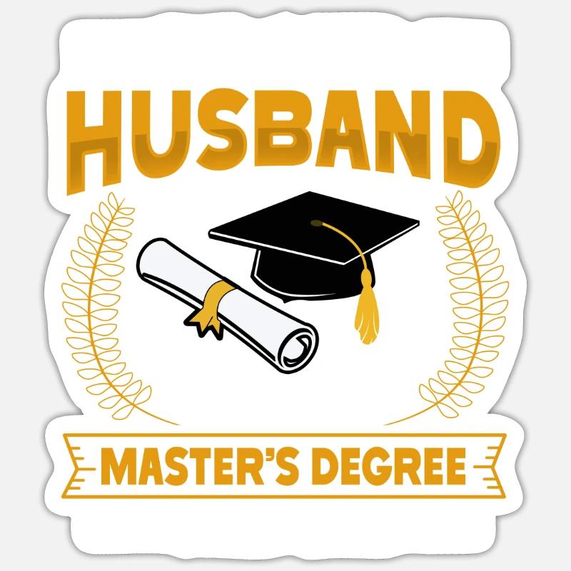 Master Etudes Master - Sticker taille S (10 x 10 cm) - blanc mat
