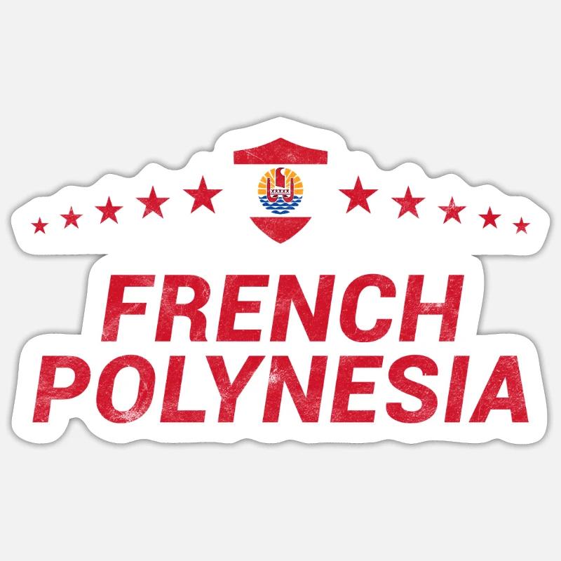 French Polynesia Sticker size S (10 x 10 cm)