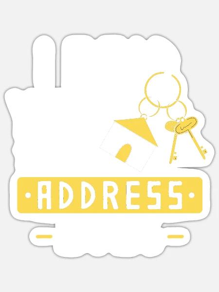 I Said Yes To The Address 2026 - Sticker Größe S (10 x 10 cm) - Mattweiß