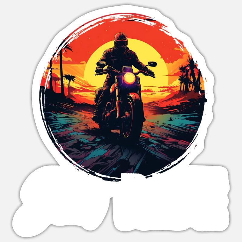 just ride - Sticker taille S (10 x 10 cm) - blanc mat