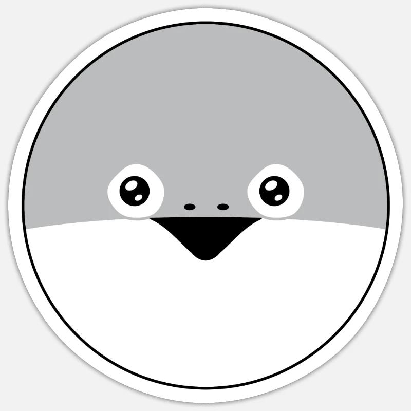 Sacabambaspis Poisson Meme - Sticker taille S (10 x 10 cm) - blanc mat