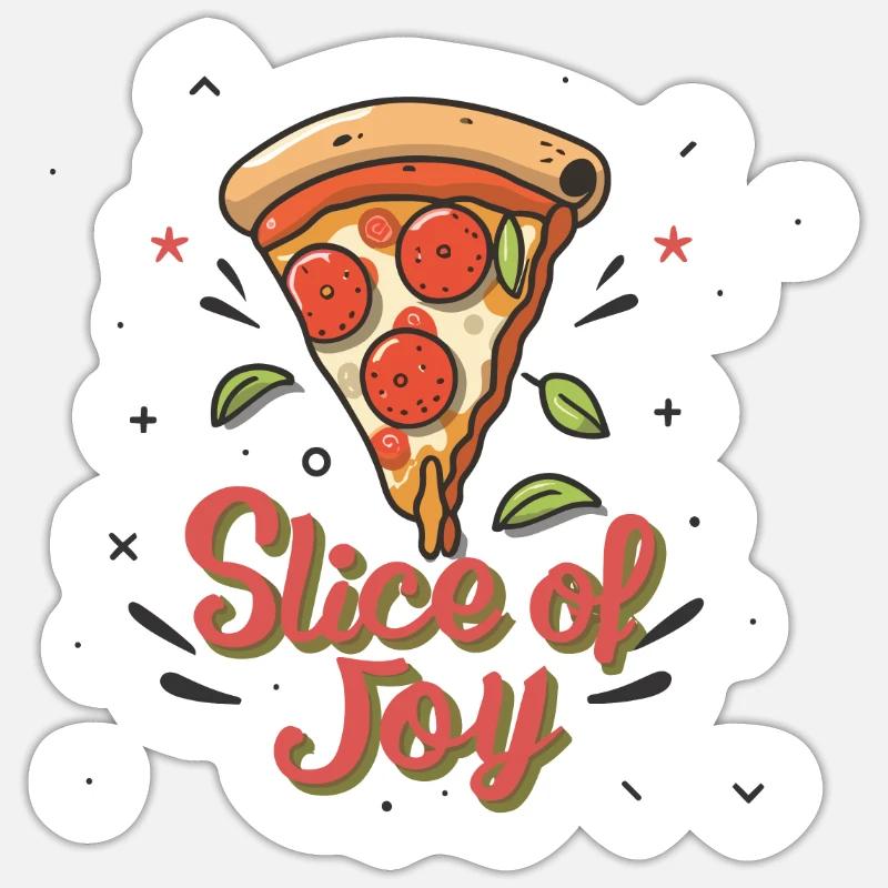 PIZZA Sticker size S (10 x 10 cm)