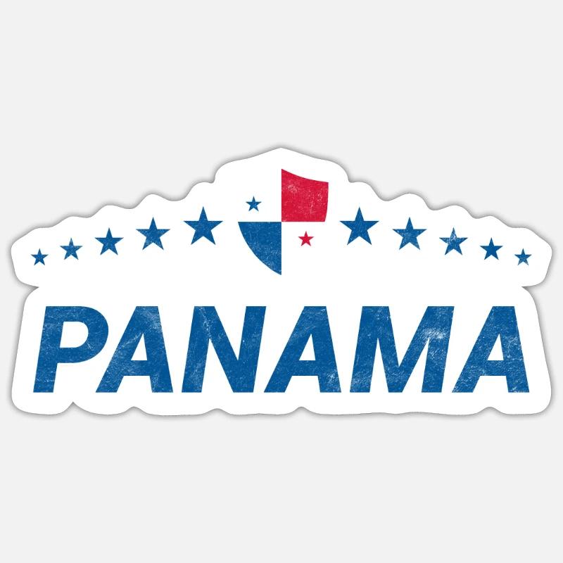 Panama - Sticker Größe S (10 x 10 cm) - Mattweiß