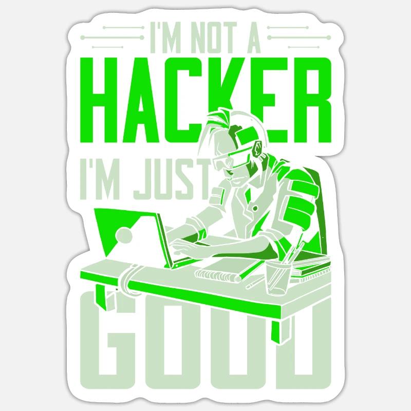 Ethical Hacker Ethischer Hacker Sticker Größe S (10 x 10 cm)