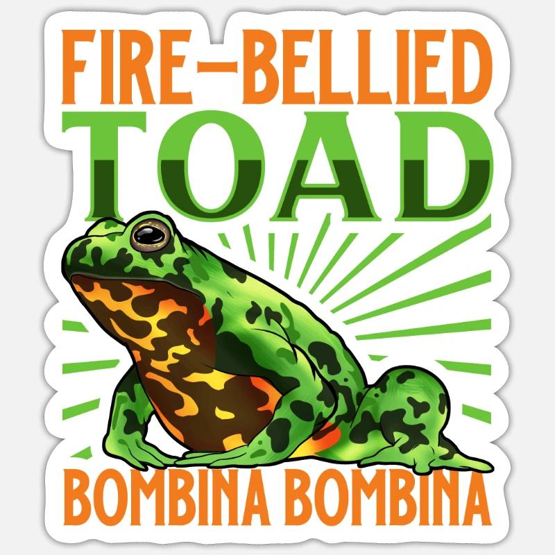 Fire-bellied toad Sticker size S (10 x 10 cm)