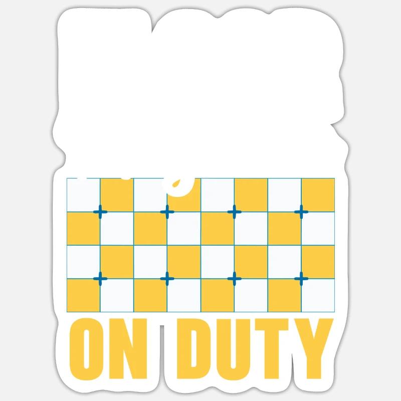 Tiler Tiler Profession Floor Layer Tile Sticker size S (10 x 10 cm)
