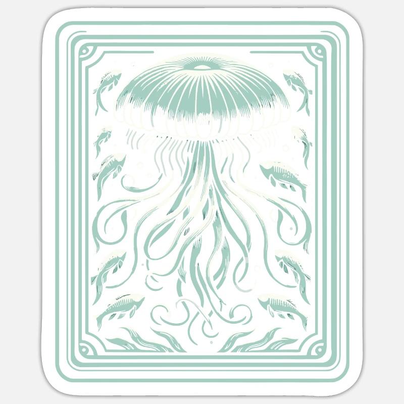 Jellyfish Sticker size S (10 x 10 cm)