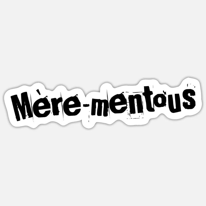 Mère-mentous Celebration - Sticker taille S (10 x 10 cm) - blanc mat
