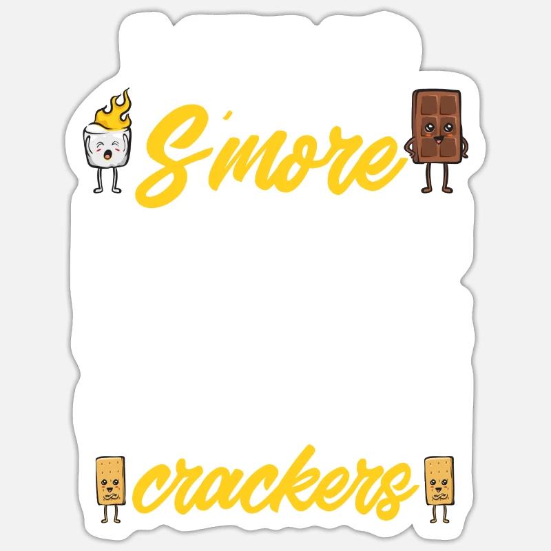 S'more Campfire Marshmallow Camping Sticker taille S (10 x 10 cm)
