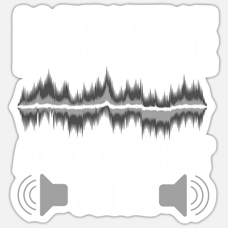 Audiology Audiologists - Sticker size S (10 x 10 cm) - white matte