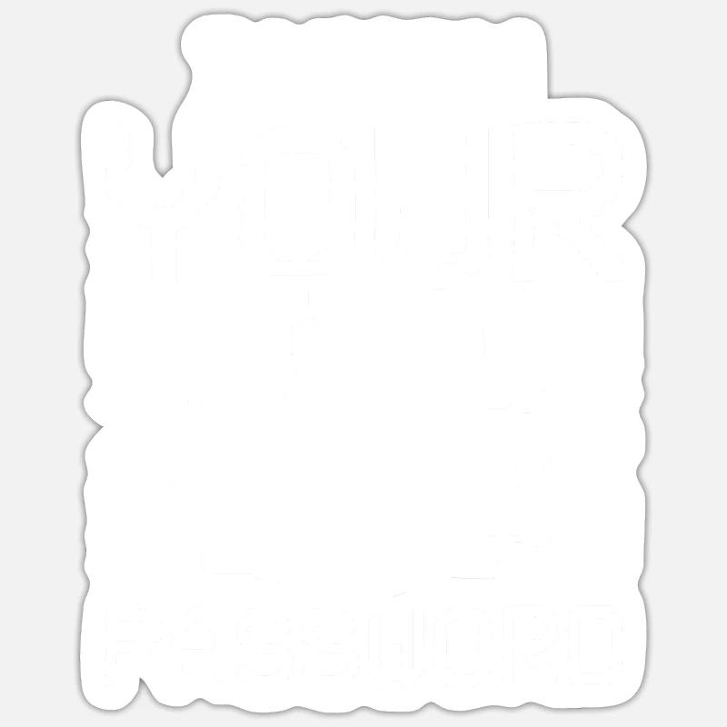 Ethical Hacker I Know Your Password Sticker Größe S (10 x 10 cm)