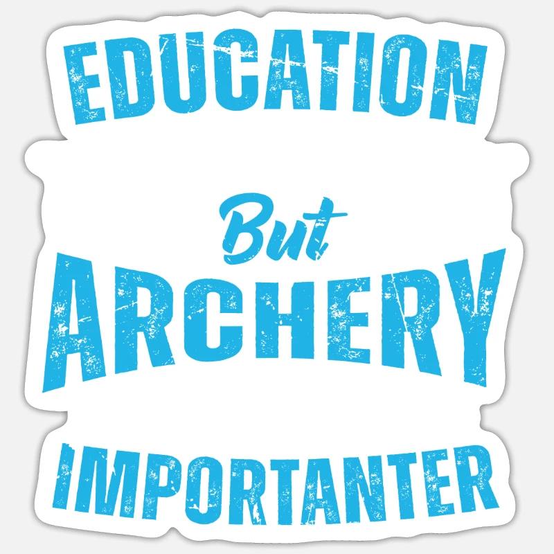 Archery Archery Bow - Sticker size S (10 x 10 cm) - white matte
