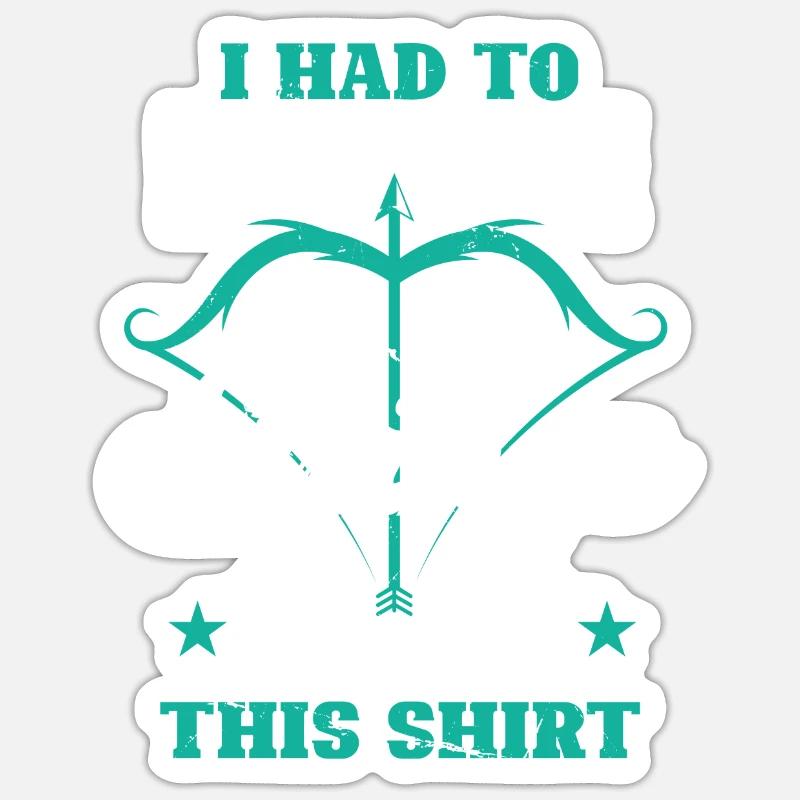 Archery Bogenschießen Bogen Sticker Größe S (10 x 10 cm)