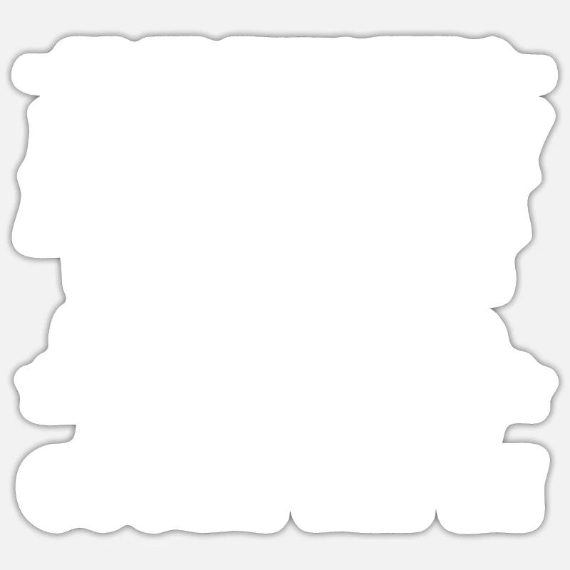 Archery Bogenschießen Bogen - Sticker Größe S (10 x 10 cm) - Mattweiß