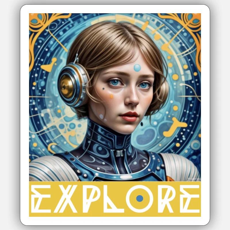 Dare to Explore Sticker size S (10 x 10 cm)