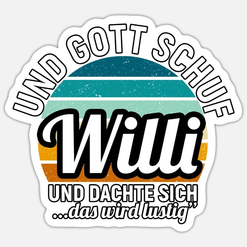 Willi Sticker Größe S (10 x 10 cm)