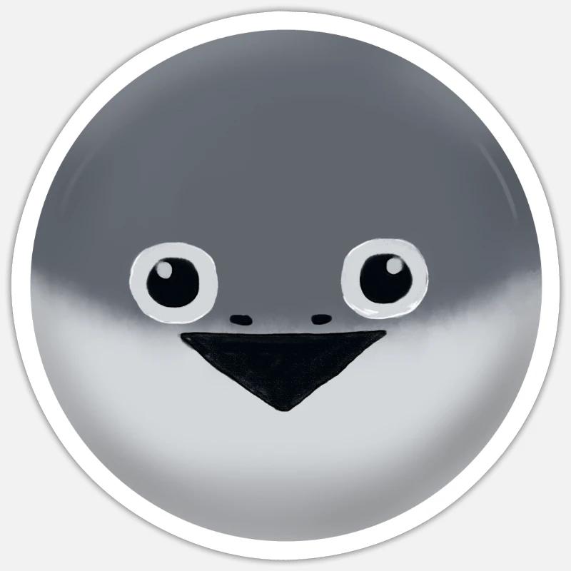 Face Fish Meme - Sticker size S (10 x 10 cm) - white matte