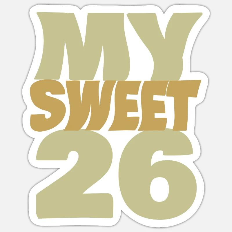 26 - Sticker taille S (10 x 10 cm) - blanc mat