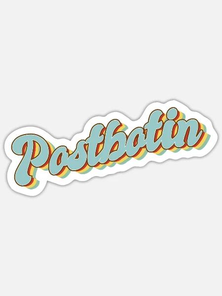 Postboten Abschluss-Geschenk Postbote Postbotin - Sticker Größe S (10 x 10 cm) - Mattweiß
