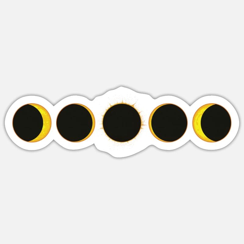 Solar Eclipse Experience Sun - Sticker size S (10 x 10 cm) - white matte