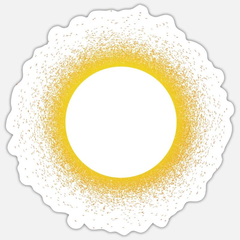 Éclipse Solaire Eclipse Soleil Sticker taille S (10 x 10 cm)