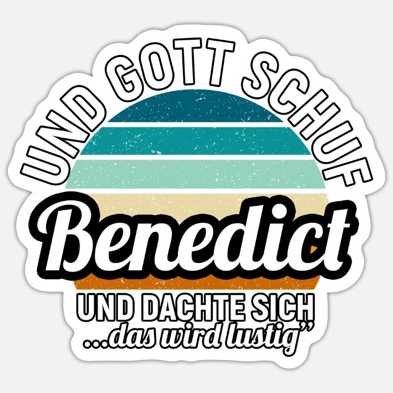Benjamin Sticker Größe S (10 x 10 cm)