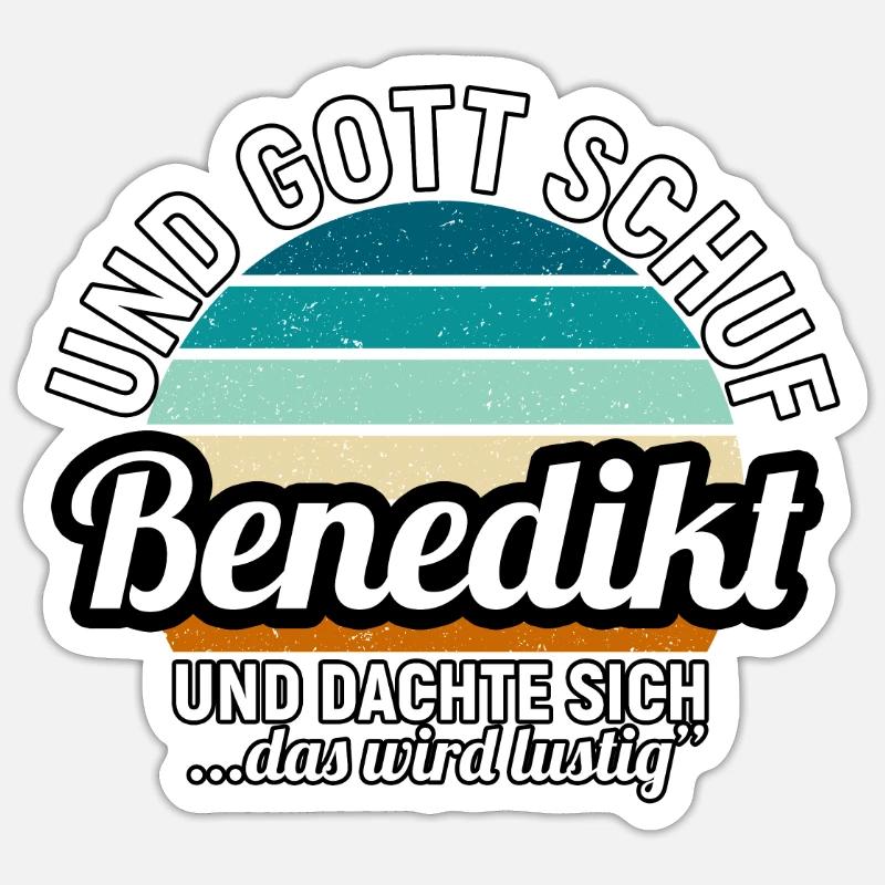Bennet - Sticker Größe S (10 x 10 cm) - Mattweiß