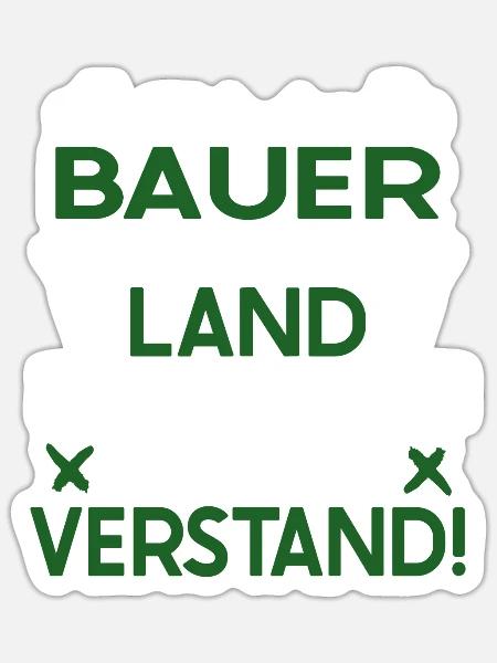 Bauern protestieren gegen Ampel - Landwirte Demo - Sticker Größe S (10 x 10 cm) - Mattweiß
