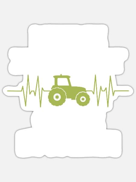 Keine Zukunft ohne Bauern Bauer Demo Landwirt - Sticker Größe S (10 x 10 cm) - Mattweiß