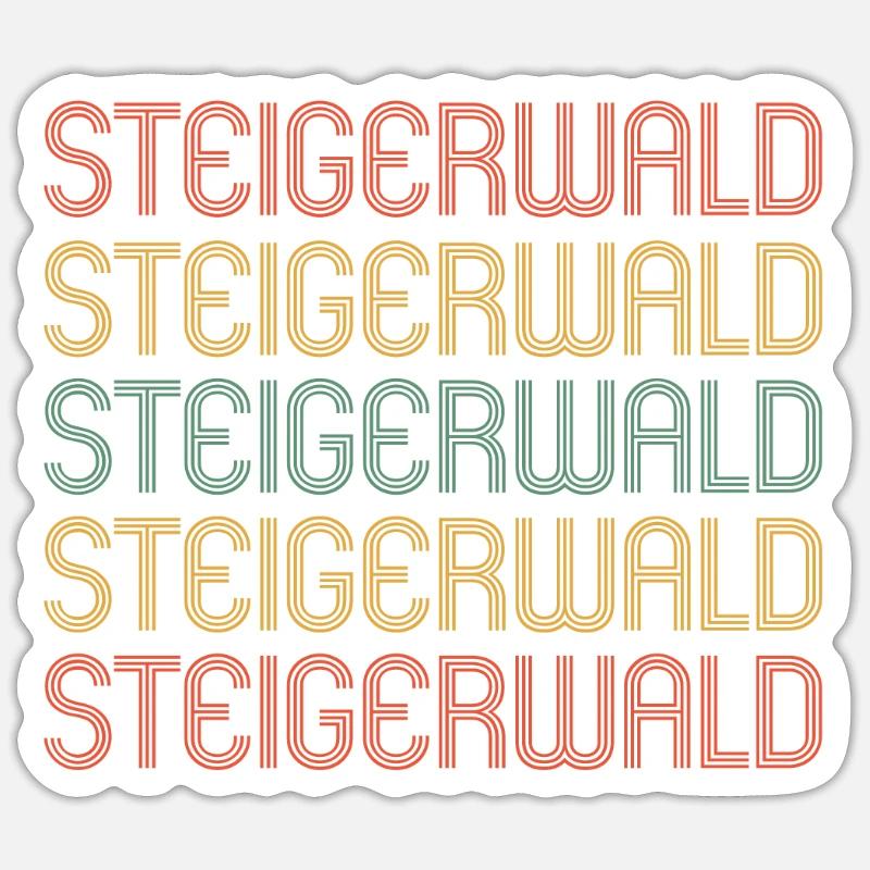 Steigerwalder Steigerwalderin Steigerwald - Sticker Größe S (10 x 10 cm) - Mattweiß