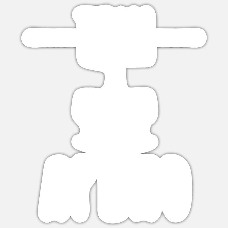 team apéro - Sticker taille S (10 x 10 cm) - blanc mat