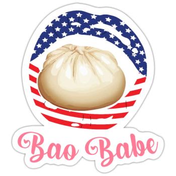 Dim Sum Brötchen Chinesisches Essen - Sticker Größe S (10 x 10 cm) - Mattweiß - Vorne