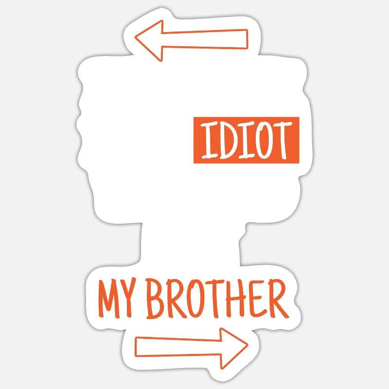 Wenn Du Denkst, Dass Ich Ein Idiot Bin, Solltest Sticker Größe S (10 x 10 cm)