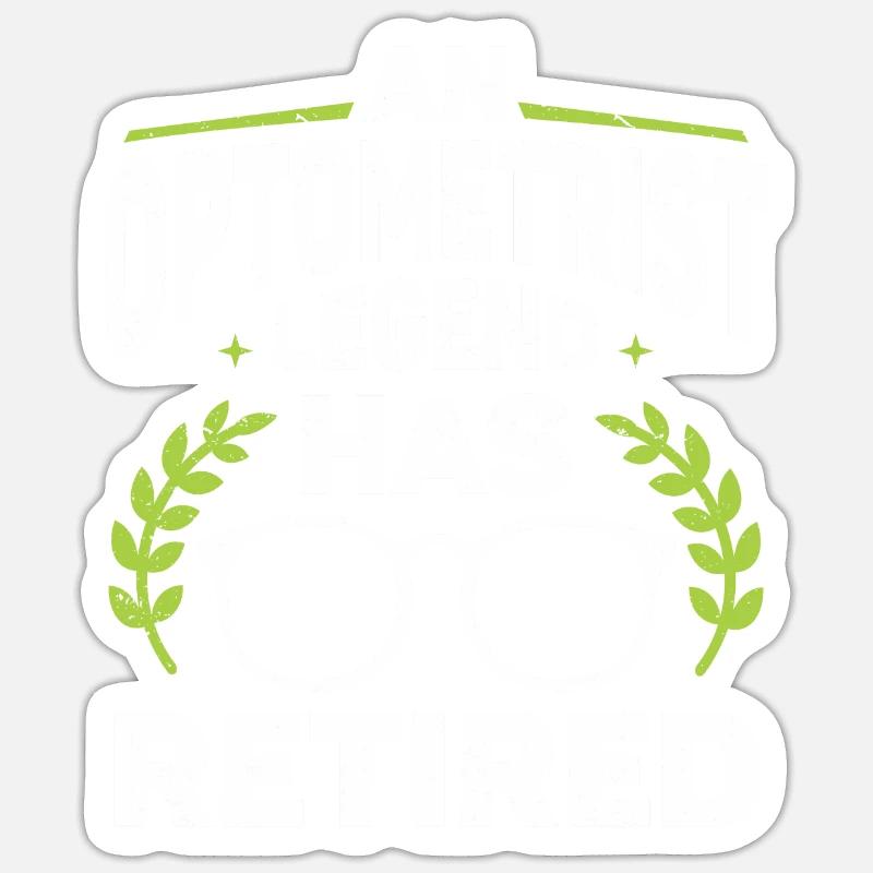 Optométriste Optométriste Optométrie - Sticker taille S (10 x 10 cm) - blanc mat