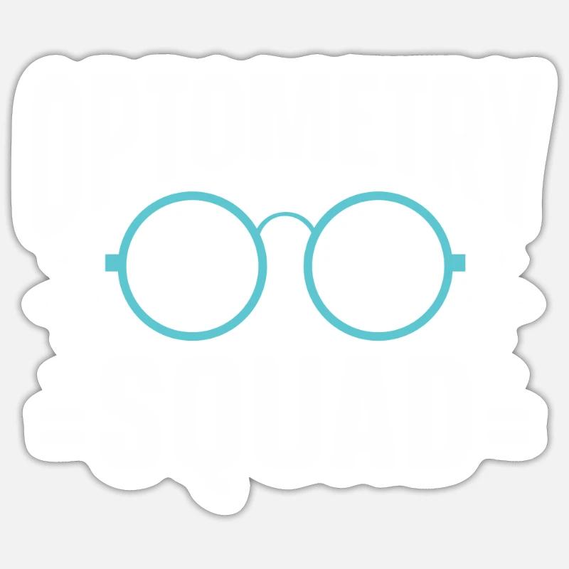 Optométriste Optométriste Optométrie - Sticker taille S (10 x 10 cm) - blanc mat