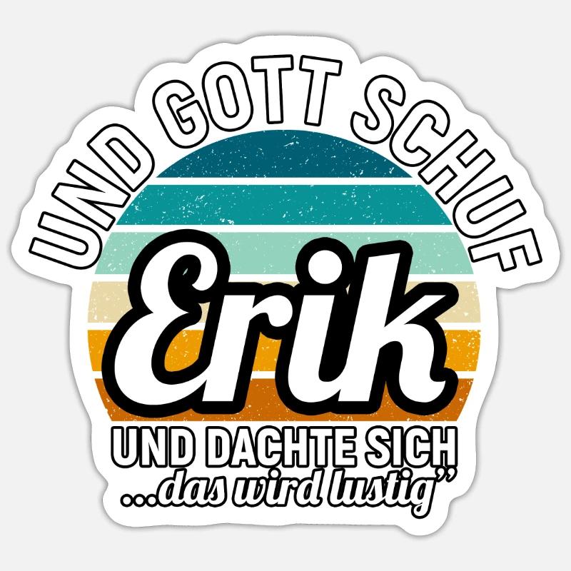 Erwin Sticker Größe S (10 x 10 cm)