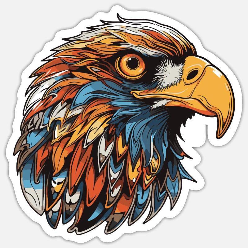 Eagle Head Sticker size S (10 x 10 cm)