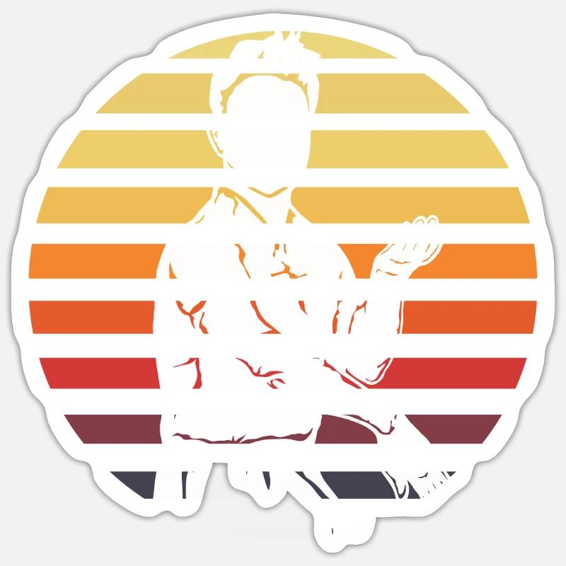 Wing Chun - Sticker size S (10 x 10 cm) - white matte