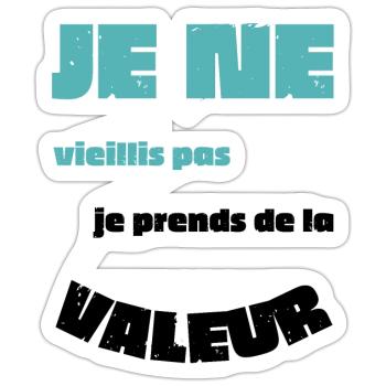 Männer, Frauen, Humorvoll, Humorvolles T-Shirt-Geschenk - Sticker Größe S (10 x 10 cm) - Mattweiß - Vorne