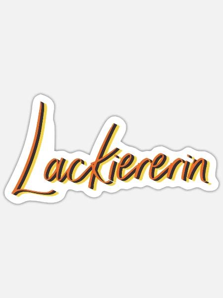 Maler Anstreicher Abschluss-Geschenk Lackiererin - Sticker Größe S (10 x 10 cm) - Mattweiß