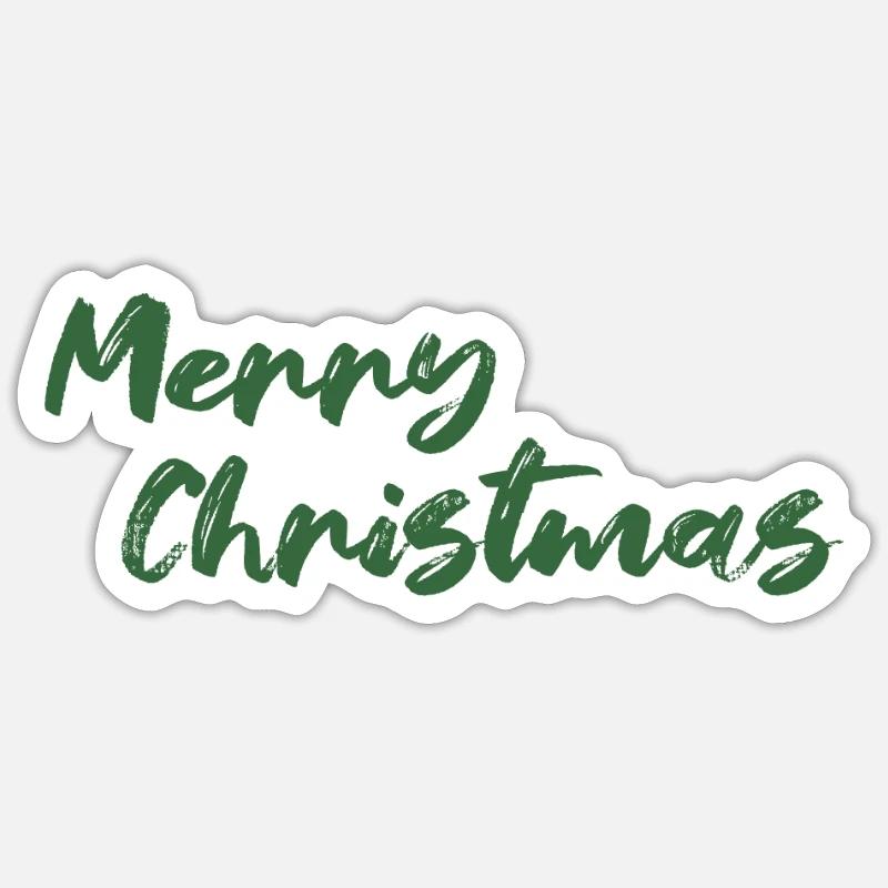 Joyeux Noël - Sticker taille S (10 x 10 cm) - blanc mat