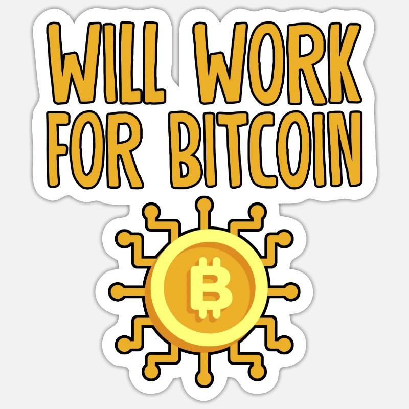 Fonctionnera pour Bitcoin 4 Sticker taille S (10 x 10 cm)