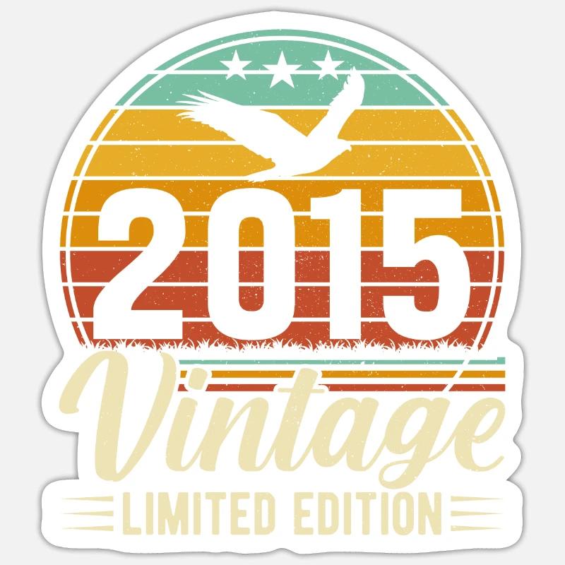 Geboren Legenden 2015 - Sticker Größe S (10 x 10 cm) - Mattweiß
