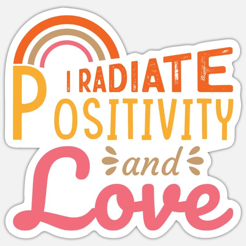 Conception d’affirmations positives inspirantes pour - Sticker taille S (10 x 10 cm) - blanc mat