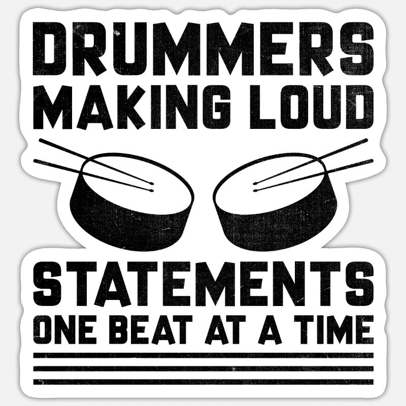 Drum Corps Marching Band Drum Corp Musik Percussio Sticker Größe S (10 x 10 cm)