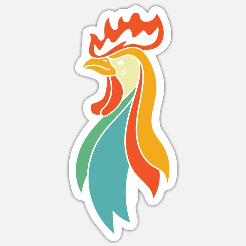 Chicken Hen - Sticker size S (10 x 10 cm) - white matte