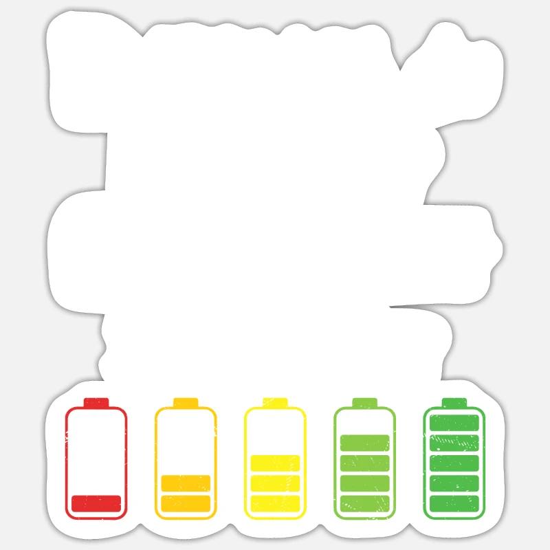 Bremst du Noch Oder Rekuperierst Du Schon? Sticker Größe S (10 x 10 cm)